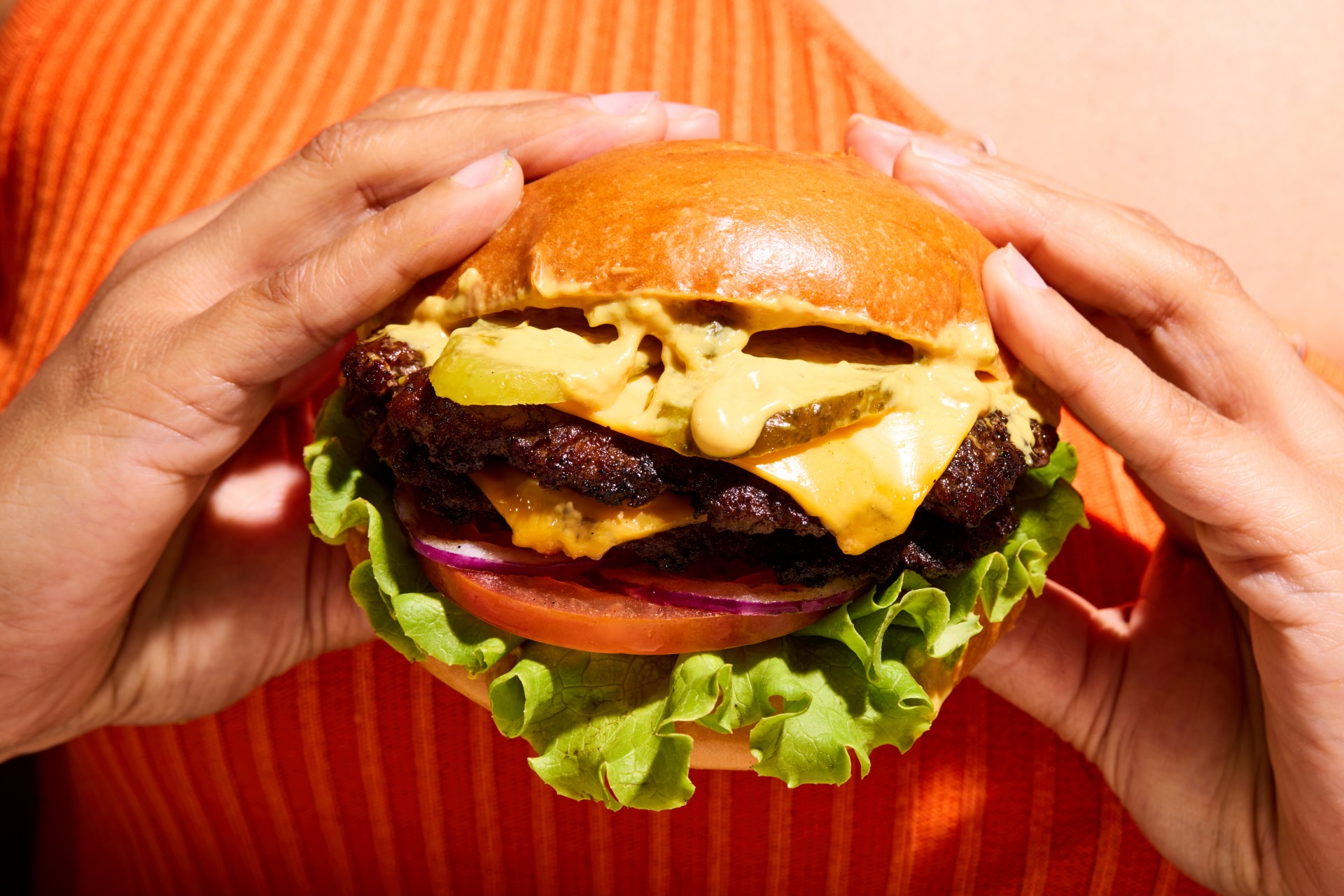 Burger close up