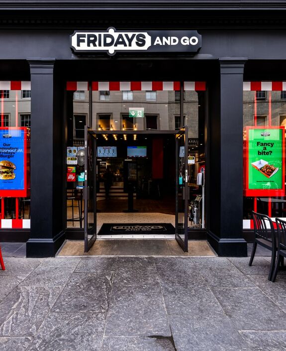 Entrance to Fridays And Go Dundee