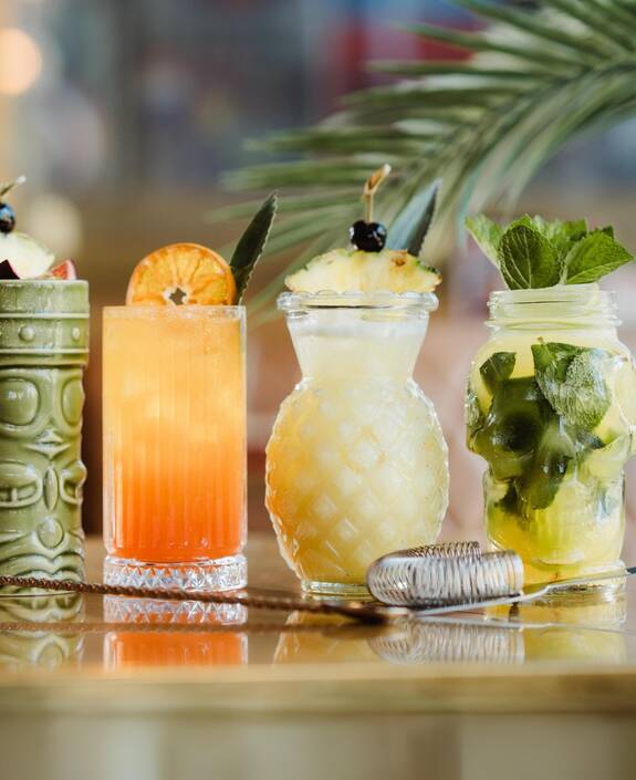 Tropical cocktails at TGI Fridays