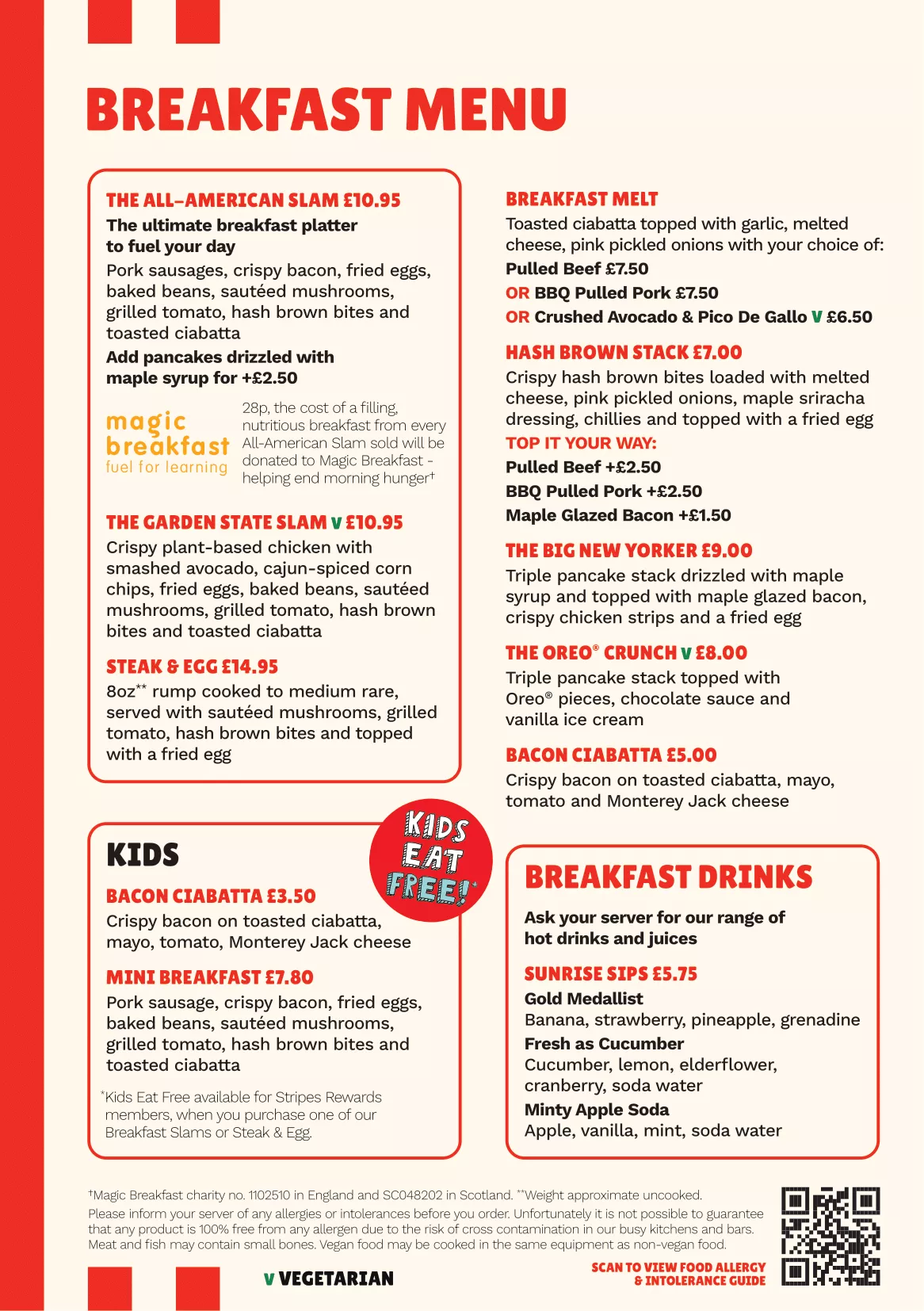 Breakfast Menu