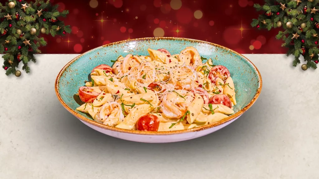 'Santa Pants' King Prawn Pasta