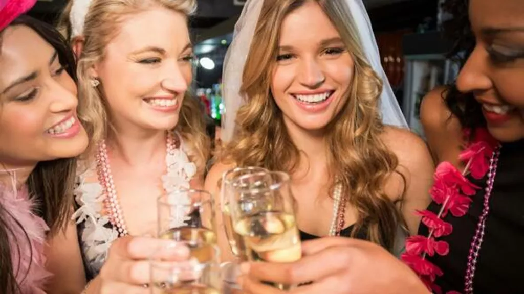 Women on hen-do celebration