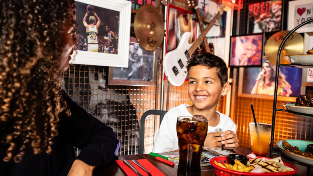 kid at table