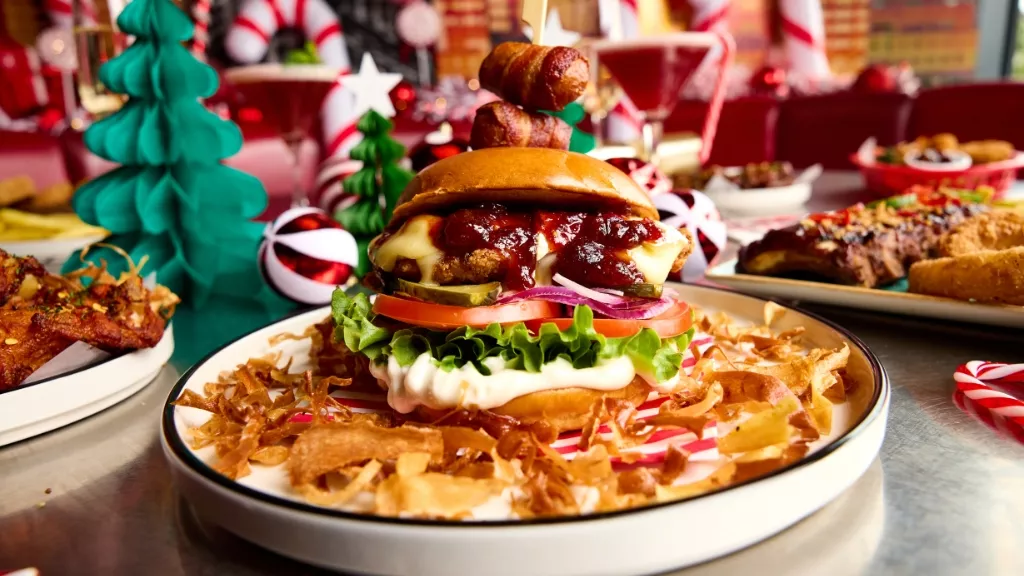 Festive CAMEM-BIRD BURGER