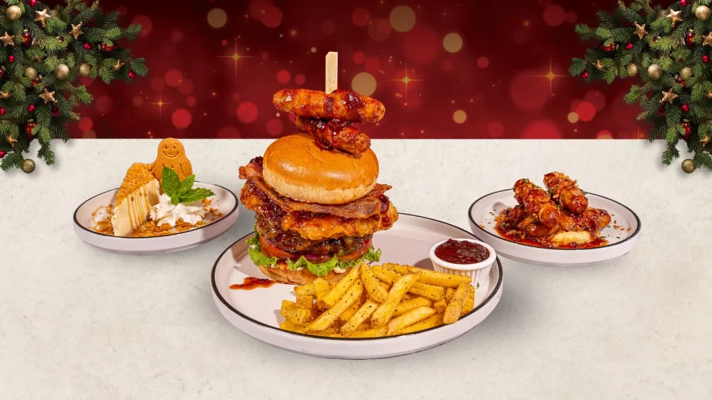 Christmas 3 course burger