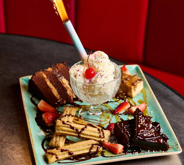 dessert platter