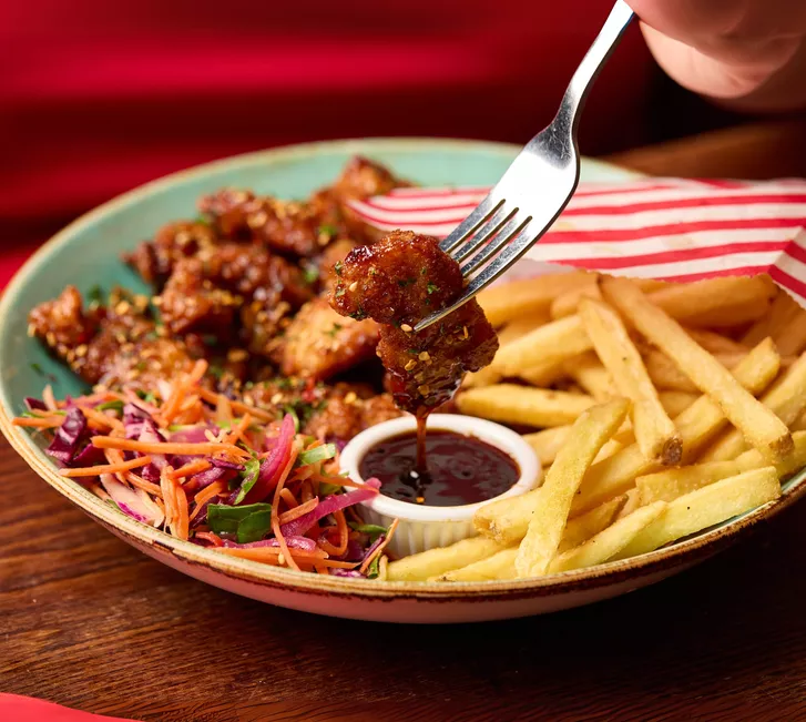Sesame Chicken Stripes