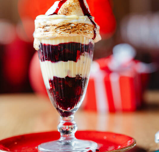 Christmas pudding dessert