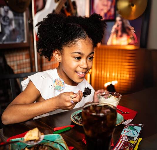 kids enjoying meal