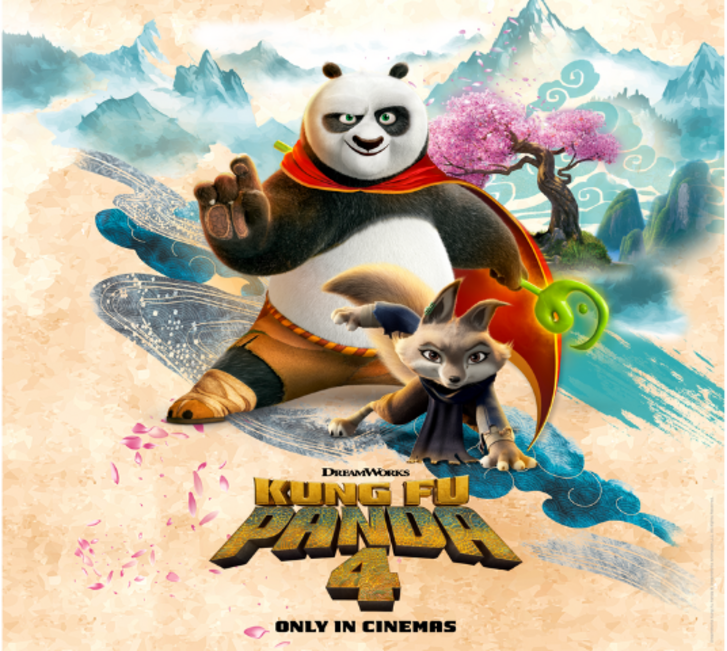 Kung Fu Panda Four movie promotion